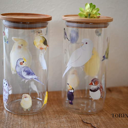 スタッキング キャニスター （36羽の中からお好きな鳥・インコを選べ