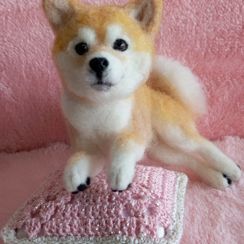 羊毛フェルト 柴犬 きちんとお座り - COTA0908'S GALLERY