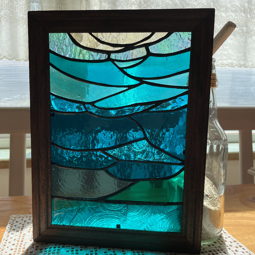 ステンドグラス パネル 深海 その他インテリア雑貨 ステンド