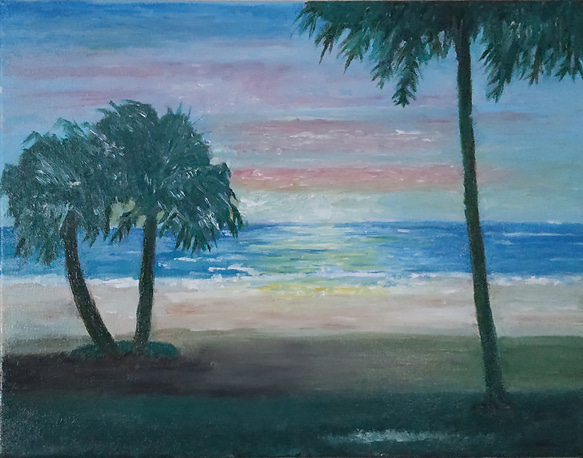 夜明けの海 油絵 F6 絵画 gallery Ymin 通販 13890188｜Creema