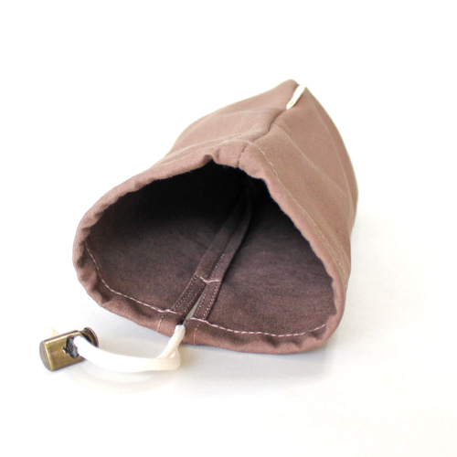 Kinchaku Daily タンブラー用 コットンキャンバス ブラウン