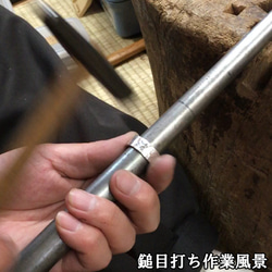 指輪 メンズ : 鎚目 槌目 リング 幅8mm 2種類の柄選択 ハーフ＆ハーフ シルバーリング シンプル 10～27号 13枚目の画像