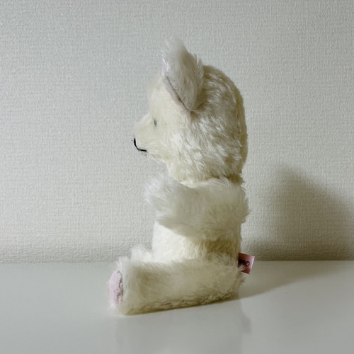 白いくま(白×ピンク) ぬいぐるみ yano 通販 13890376｜Creema