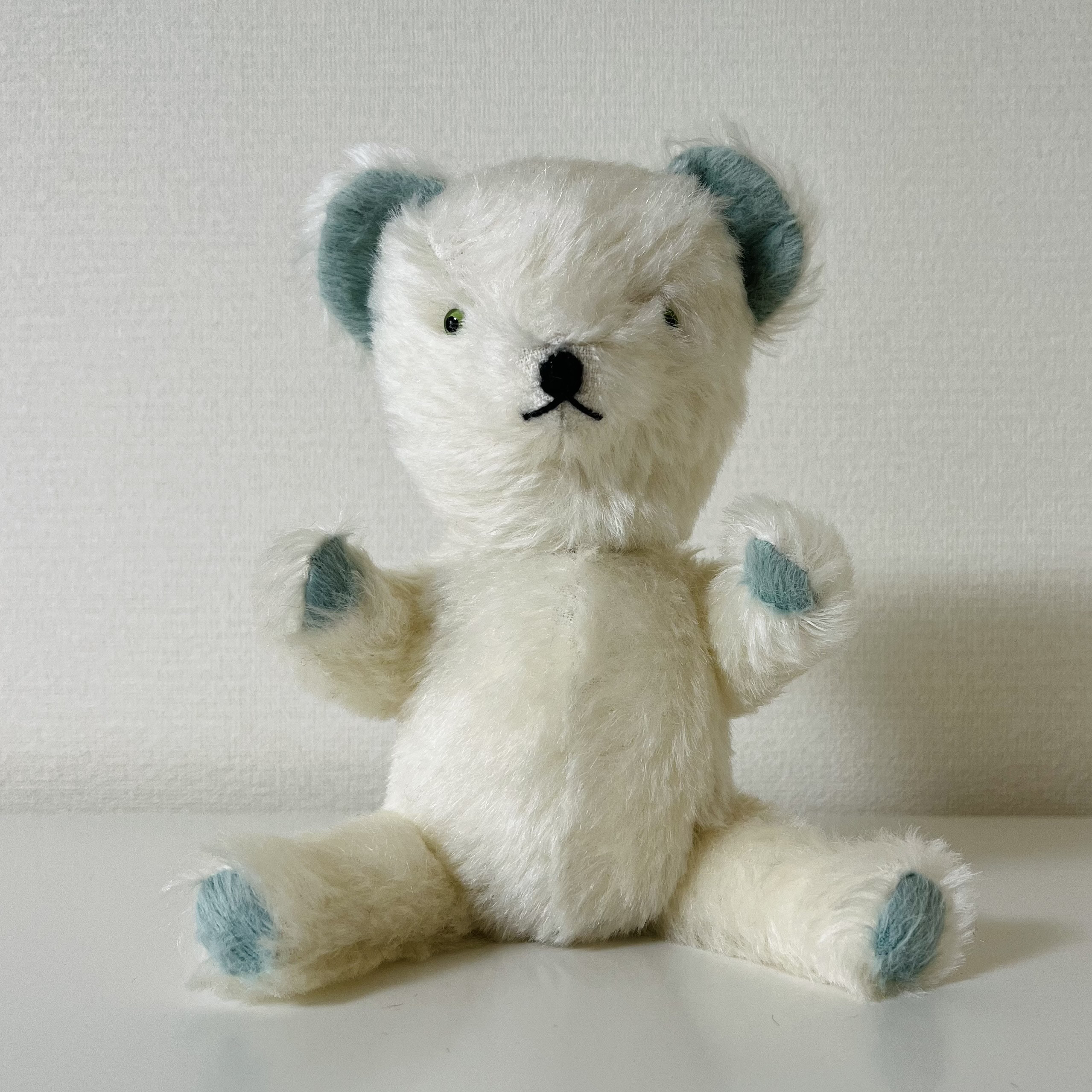 青と白のクマのぬいぐるみ IKEA クマのぬいぐるみ 青と白ストライプ - メルカリ