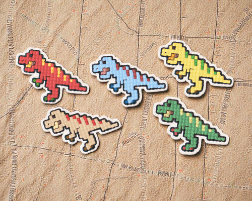 ティラノサウルス【ワッペン】アップリケ 恐竜 ダイナソー Tレックス