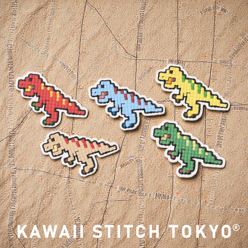 ティラノサウルス【ワッペン】アップリケ 恐竜 ダイナソー Tレックス