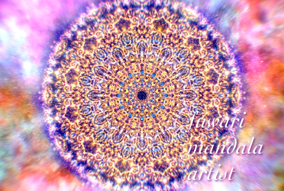 曼陀羅アート　〜開眼〜 開運曼荼羅アート 『蒼の守護』 静かな海の中心で ゆっくり、確かに