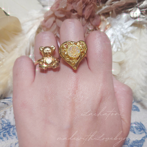 ♡R9011 ⌇ くま リング ポップ ゆめかわいい 量産型 地雷 クマ ♡R9011 ⌇ くま リング ポップ ゆめかわいい 量産型 地雷 クマ