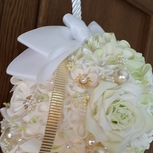 【masa】ブーケ2点 手毬ブーケ 和装ブーケ ボールブーケ ウェディング 和装 神前式 つまみ