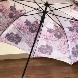 【ワケありな逸品】晩秋の甲州ブドウの雨傘C 梅雨対策2023 11枚目の画像