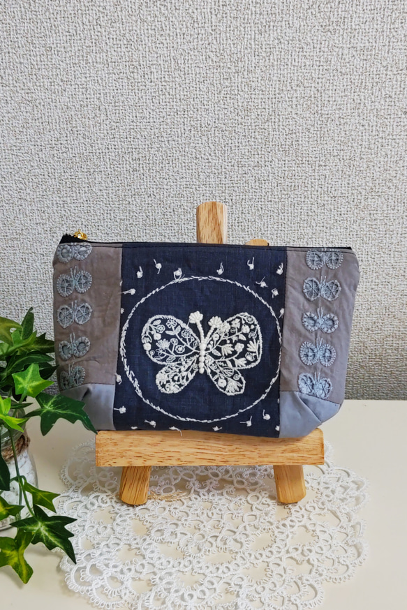 ミナペルホネン ダーツマチショルダーバック パッチワーク mina