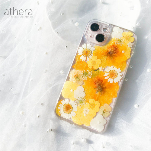 全機種対応 植物標本のような 押し花 スマホケース iPhone 13 全機種対応 植物標本のような 押し花 スマホケース iPhone 13