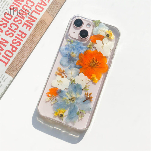 全機種対応 植物標本のような 押し花 スマホケース iPhone 13 iPhone