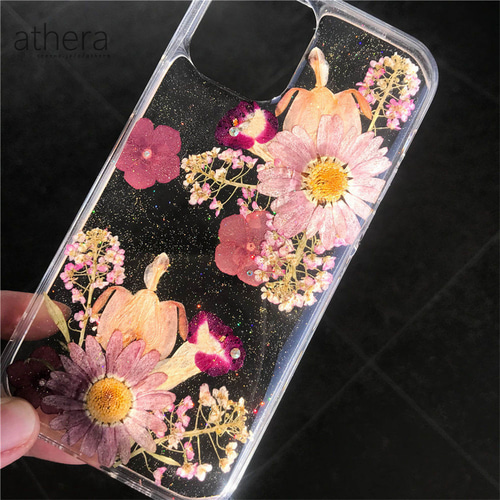 全機種対応 植物標本のような 押し花 スマホケース iPhone 13 全機種対応 植物標本のような 押し花 スマホケース iPhone 13