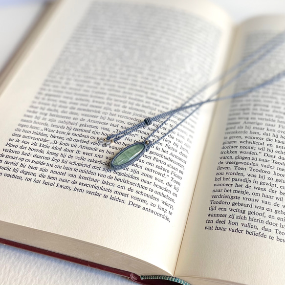 グリーンカイヤナイト マクラメ プチ ネックレス #373440 ネックレス