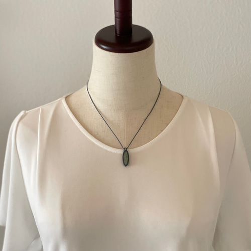 グリーンカイヤナイト マクラメ プチ ネックレス #373440 ネックレス