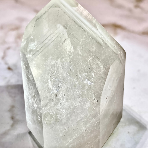 楽天市場】天然石 水晶ポイント ファントム水晶 龍脈水晶 高さ約