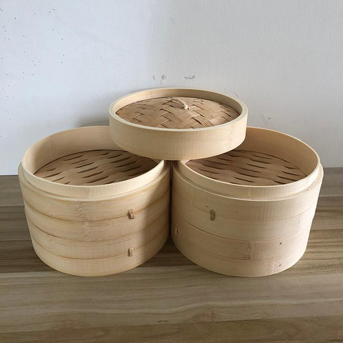 蒸籠 せいろ 四段蓋付 家庭用 業務用 中華蒸し器 竹製 料理器具 本格