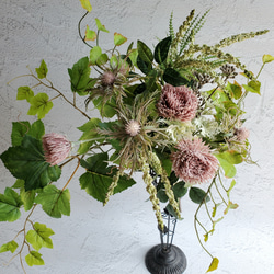 モーブピンクの花束☆スワッグ『Creema限定』～約60cm～ 8枚目の画像