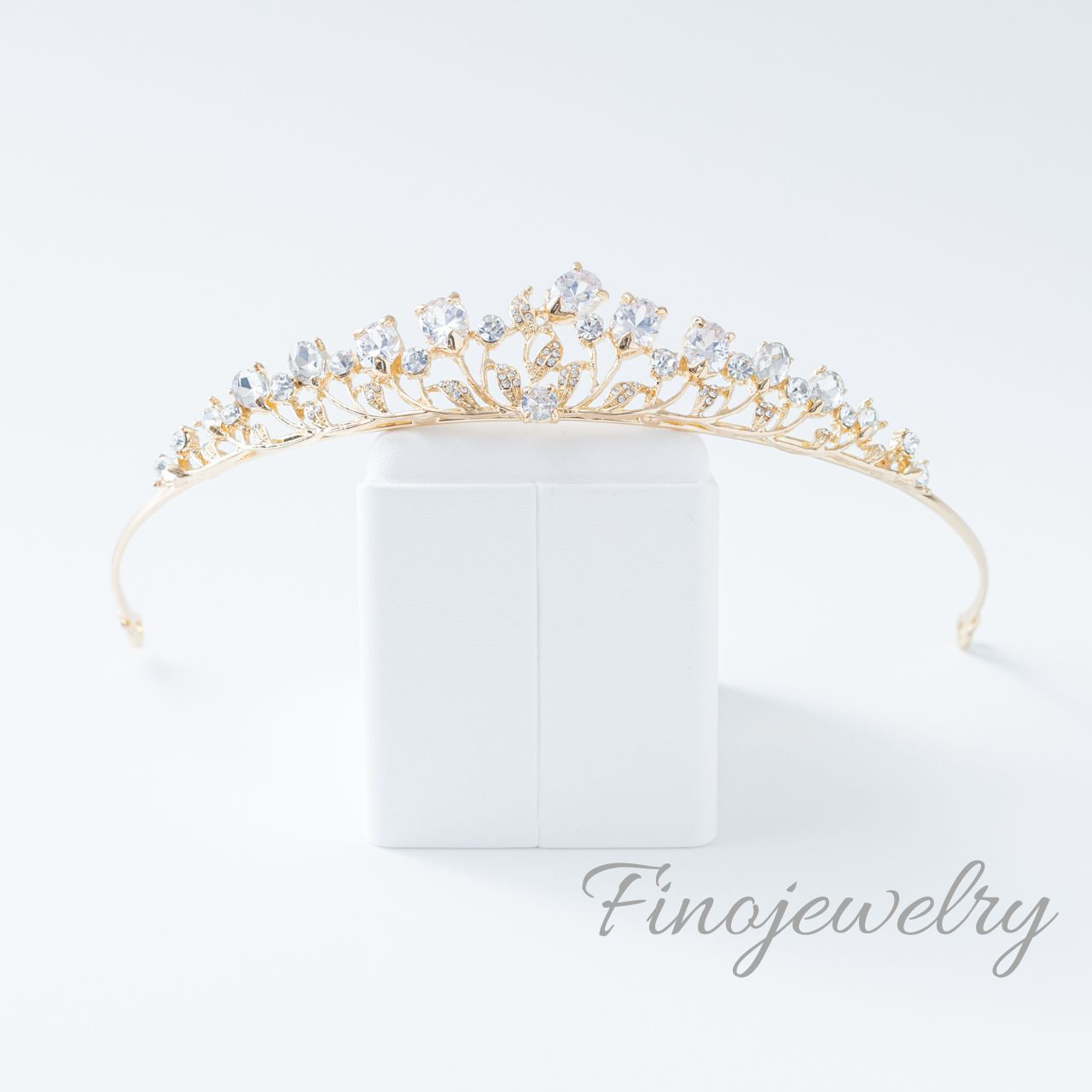 【動画有・送無・ ティアラ SpecialBox付】T016 tiara ゴールド 結婚式 ボタニカル ブライダル 花嫁