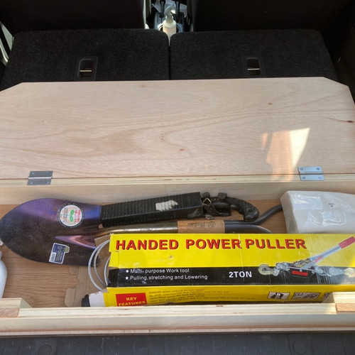 再追加販売 【ベテラン大工作】ジムニーjb23 分割開閉収納ボックス