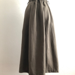 フレンチリネンウエストゴムスカート 5枚目の画像