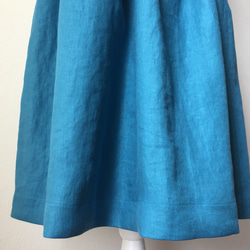 フレンチリネンサイズオーダーギャザースカート 7枚目の画像