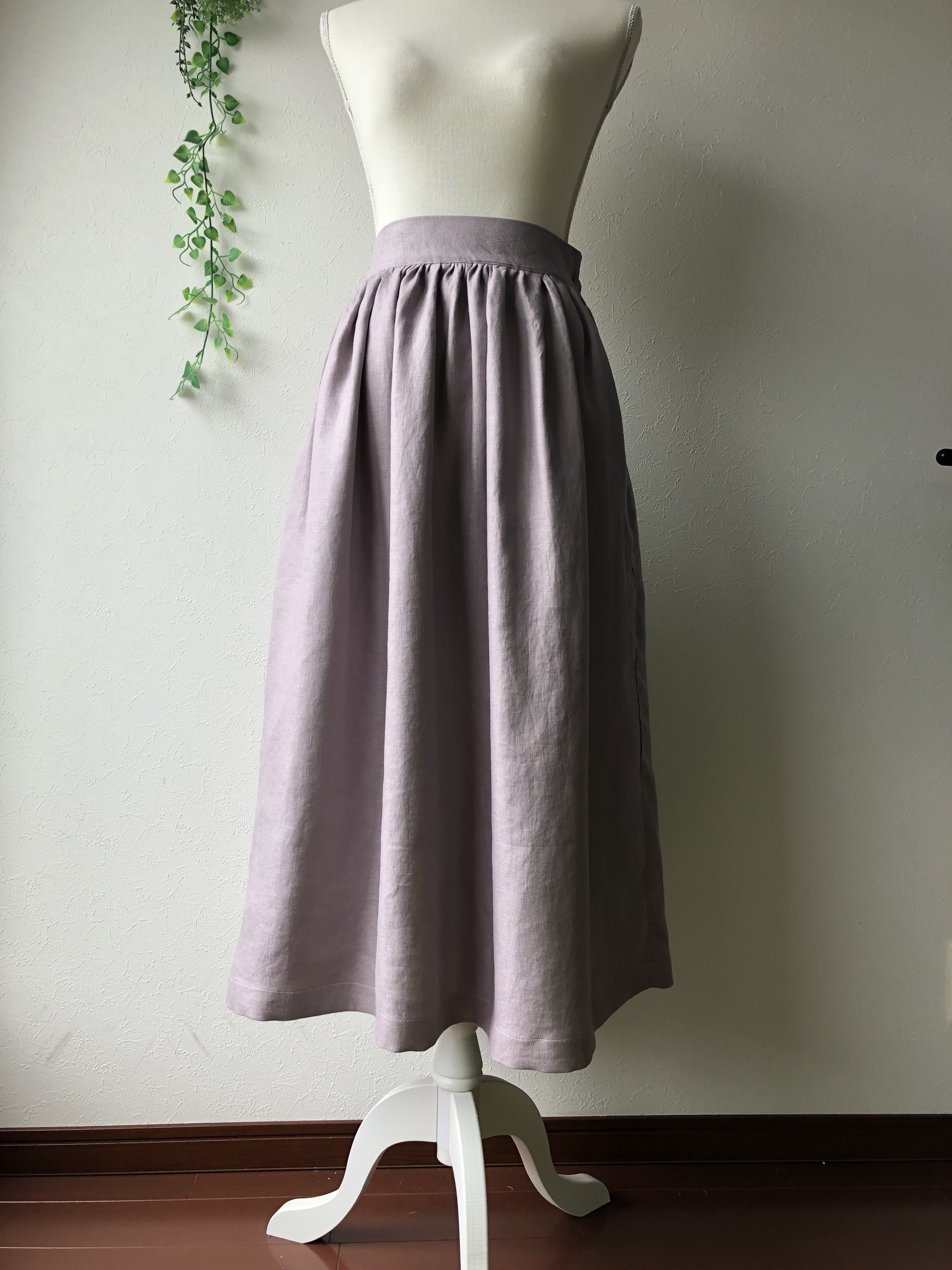 サイズ受注製作/フレンチリネンスカート