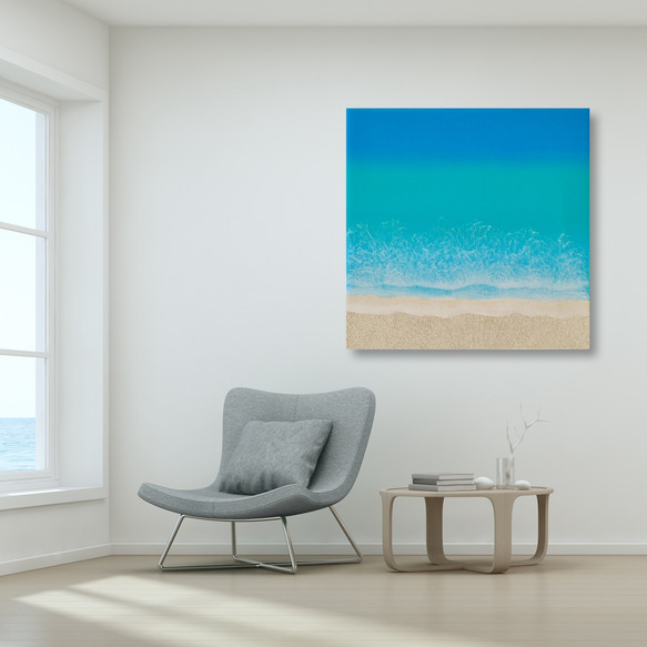 受注制作】海アート アートパネル レジンアート 壁掛け
