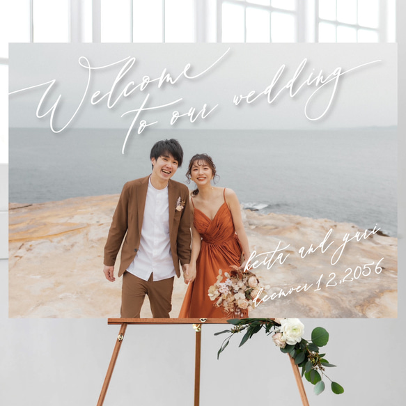 結婚式のウエルカムボードに♡ ウェルカムボード｜wave｜結婚式 ウェルカムボード HAPILY 通販