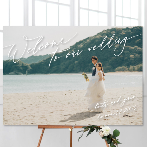 結婚式のウエルカムボードに♡ ウェルカムボード｜wave｜結婚式 ウェルカムボード HAPILY 通販