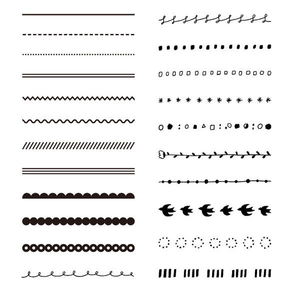 ライン 50mm 22種類からえらべる （b-192-213）はんこ ハンコ スタンプ 14枚目の画像