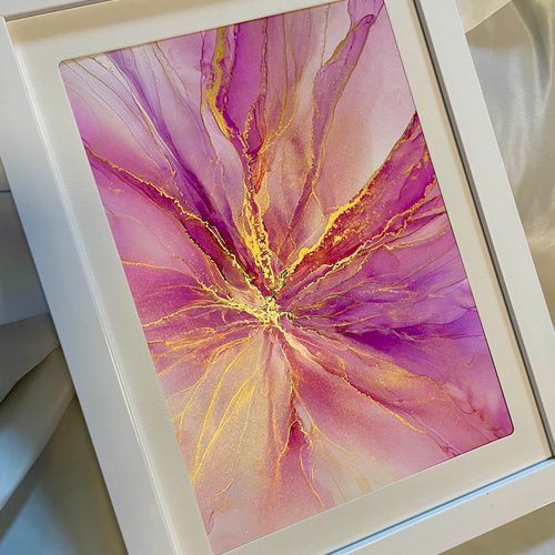 送料無料】アルコールインクアート 原画 絵画 A4サイズ 絵画 ART WORK  