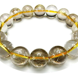 透明度良好細針ゴールドルチルクォーツ大玉14mm弱天然石