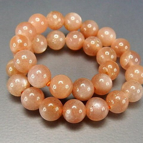 AAAオレンジムーンストーン約6mmブレスレット天然石石街 ブレスレット