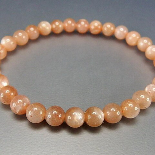 AAAオレンジムーンストーン約6mmブレスレット天然石石街 ブレスレット