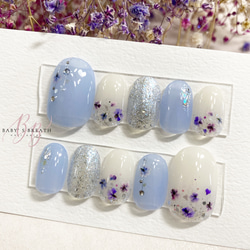 ネイルチップ-20 藤ネイル】NO.20 Wisteria ネイルチップ（つけ爪） Baby's