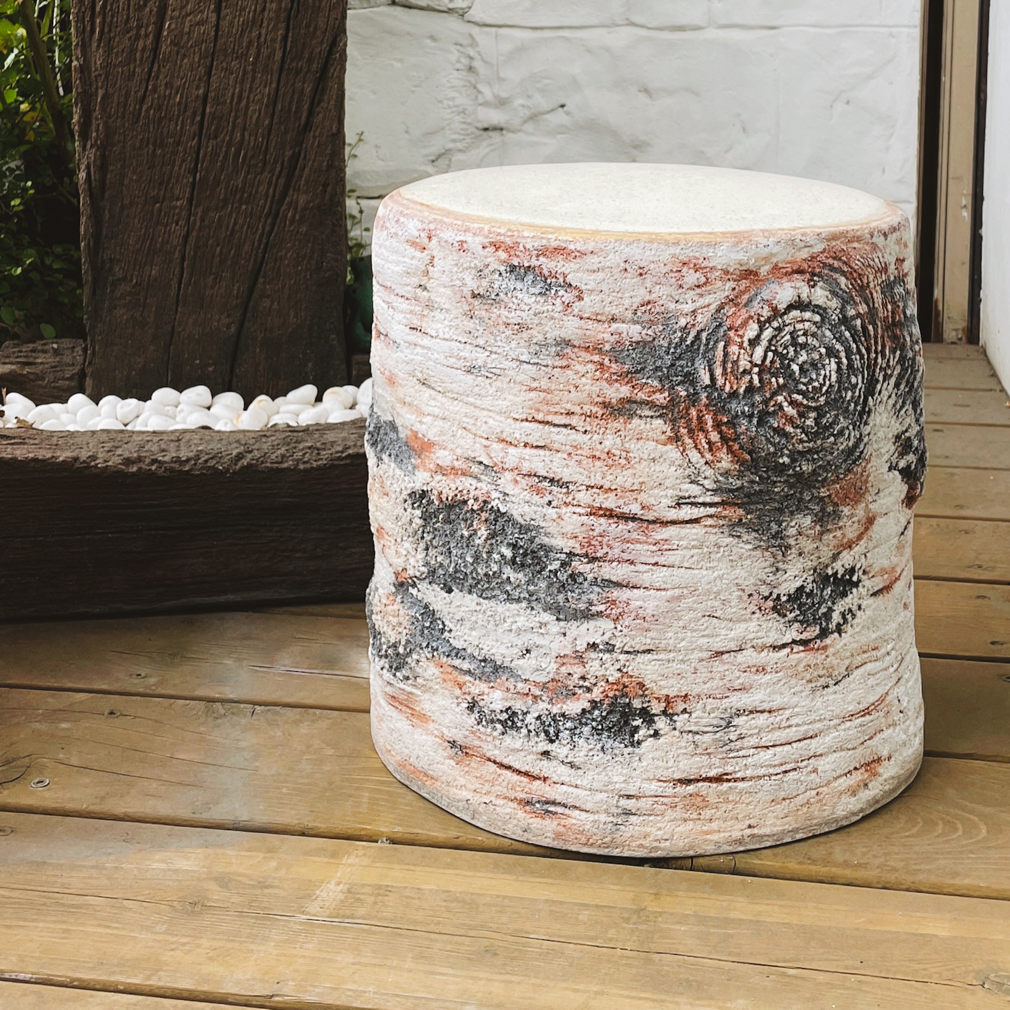 ⭐️【全国送料無料】 定価5万円　Virod スツール　サイド　テーブル　純木