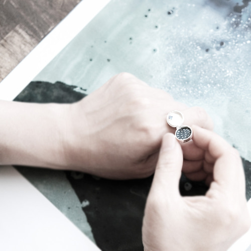 小鳥 ロケット リング シルバー925 指輪・リング Cloudjewelry 通販