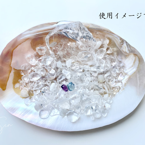 天然淡水パール付き】浄化用 パールシェル イケチョウ貝皿