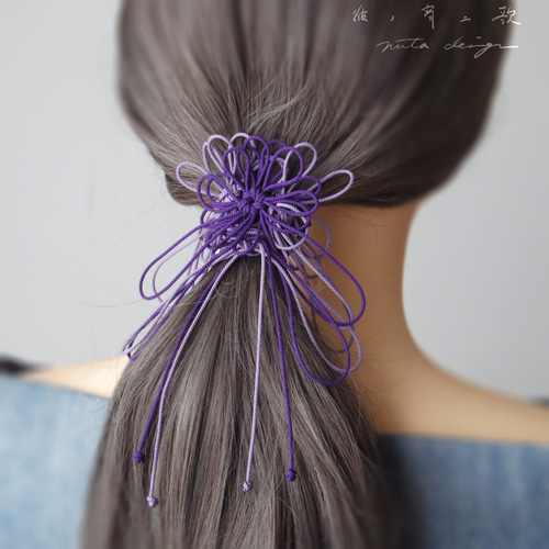 ★Yukiさまご確認用 その2 ヘアゴム 星図紫 ROQUE (キッズ用) るりあん アクリル キラキラ 星 ヘアゴム ヘア