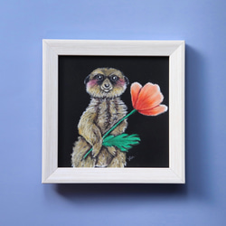 一点もの♥︎【チョークアート原画】ウミガメ（ミニフレーム