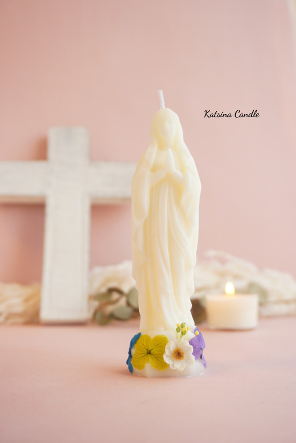 Amazing grace  ～聖母マリアキャンドル＆クロスサシェ～ 4枚目の画像