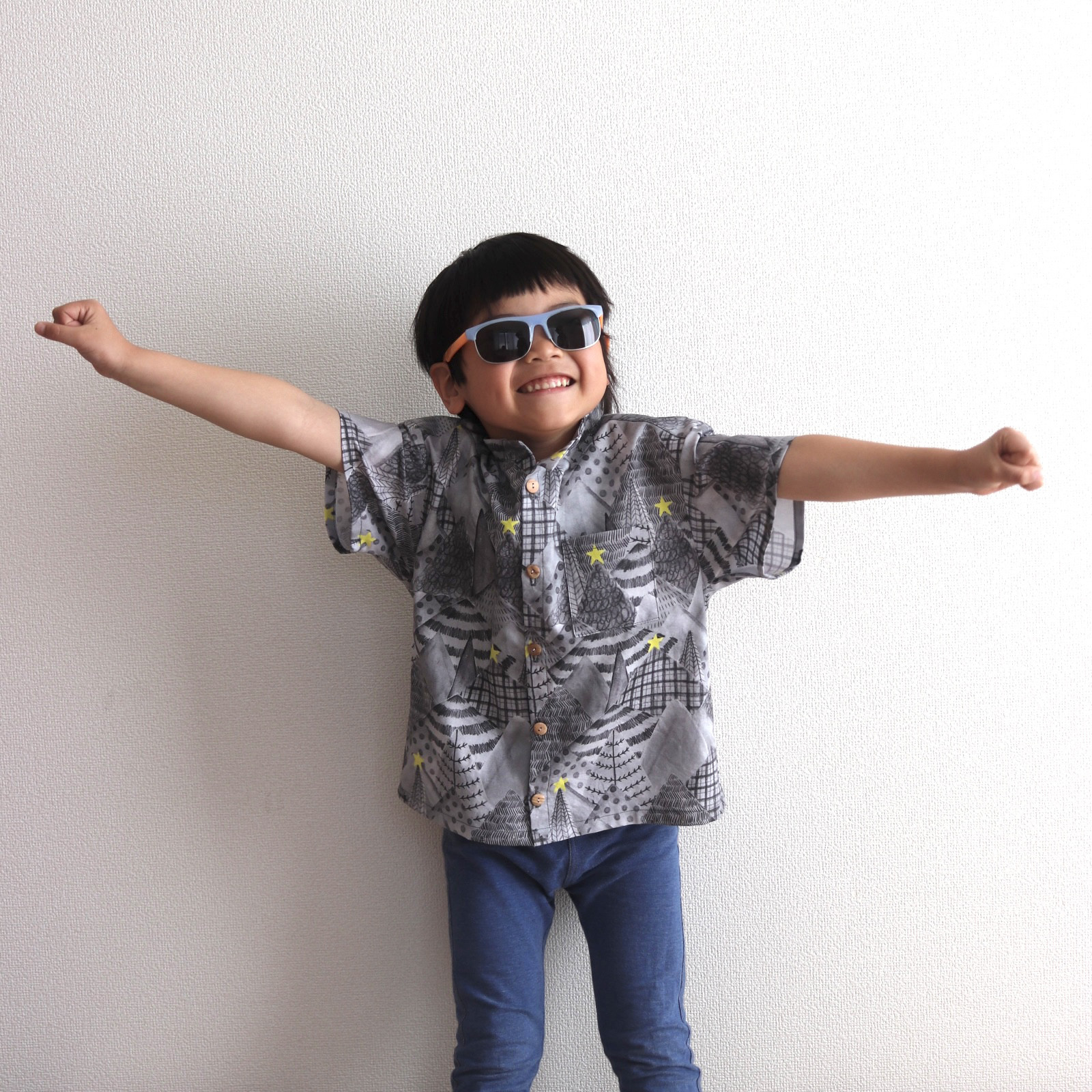 【2026年3月まで】12種の生地から選べるスタンドカラーシャツ/お揃い/nunocoto生地使用