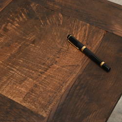 古材で作ったサイドテーブル　木材：栗(くり）の木／脚：アイアン 3枚目の画像