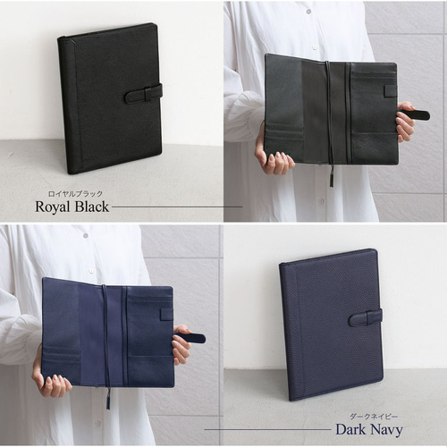 A5サイズ】ノートカバー 本革 A5 スリム 2冊収納 カード5枚収納可 手帳