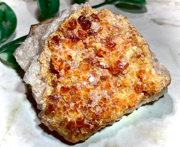 恋愛・ビジネス運】シトリンクォーツ 原石 クラスター ラフストーン