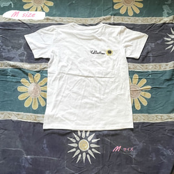 Collection ひまわりバック刺繍　半袖Tシャツ 8枚目の画像