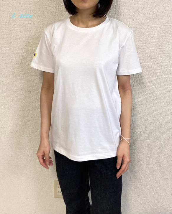 袖ワンポイントひまわり+バック刺繍半袖Tシャツ 13枚目の画像