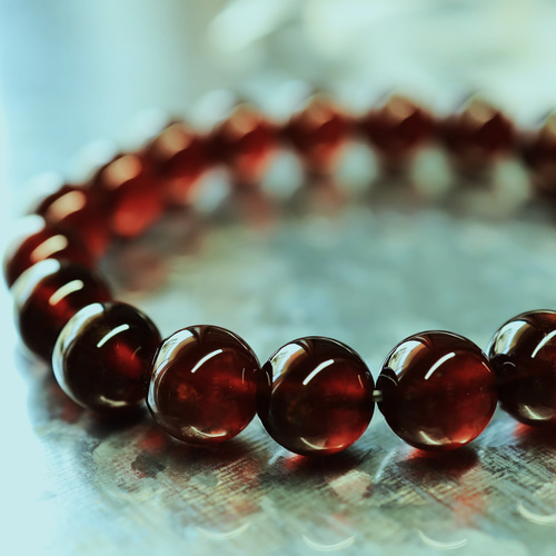 ☆プレミアムブレス☆…☆ヘソナイト（オレンジ）ガーネット：9.5ミリ